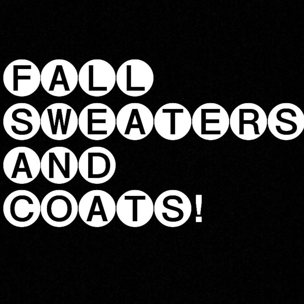 Fall sweaters and coats for sale!