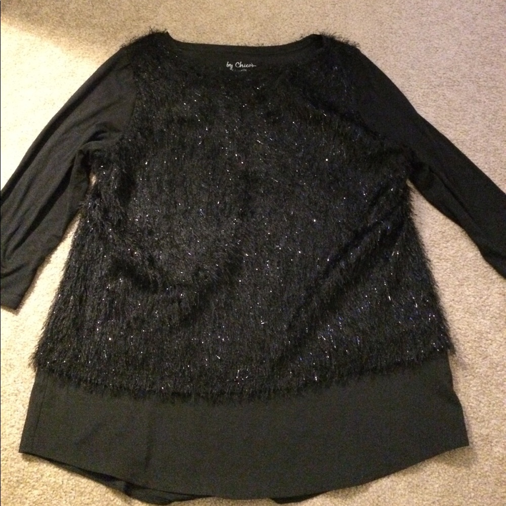 Chico's sparkle fringe shirt.