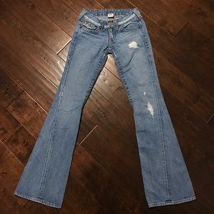 True Religion Jeans Joey Size 25 Distressed