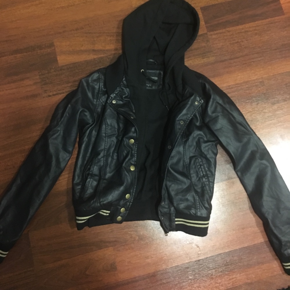 OBEY leather jacket