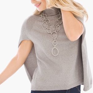 Gray Sweater Cape; Perfect for Fall