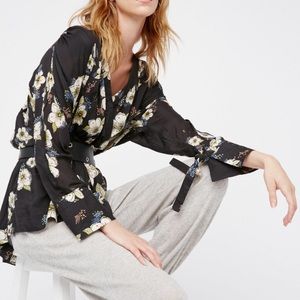 Free People Tuscan Dreams Printed Top