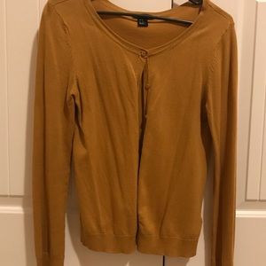 Gold / Mustard yellow button up cardigan