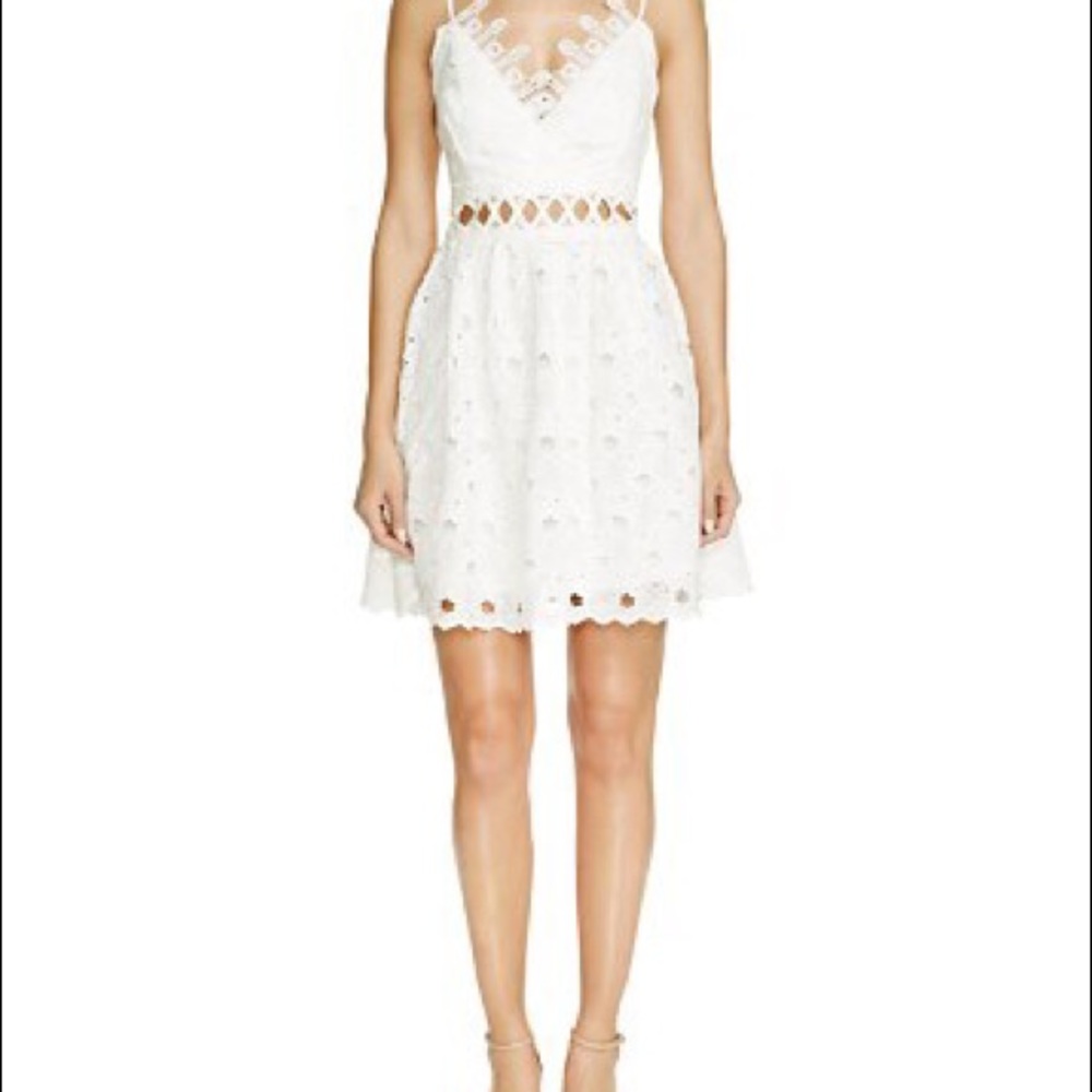 White lace Lucy Paris dress