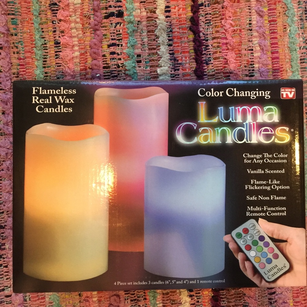🕯Color changing candles, flameless