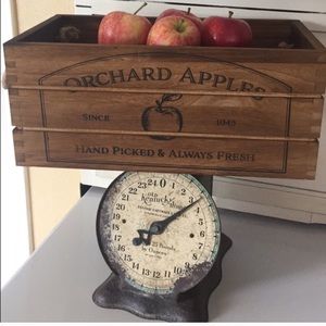 Orchard Apples Wooden Crate LAST ONE!