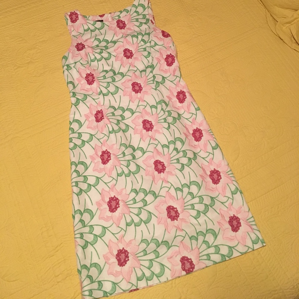 Talbots embroidered sheath dress