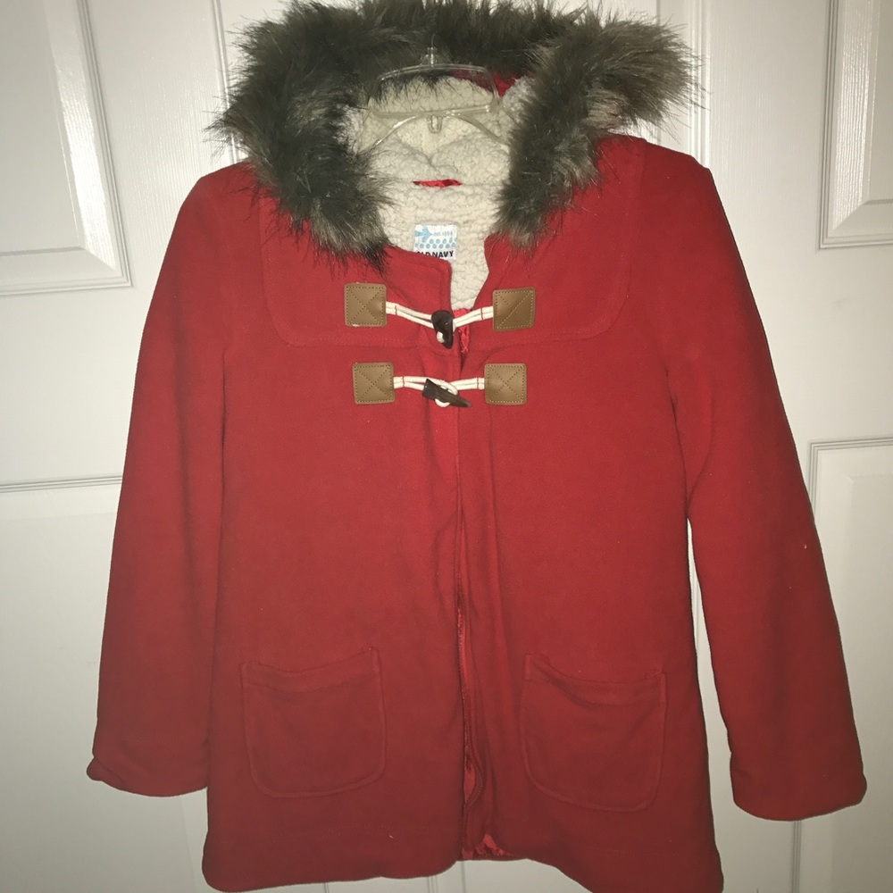 Old Navy red jacket/ coat kids size extra large❤️