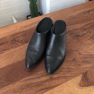 Sol Sana mules - beautiful black leather