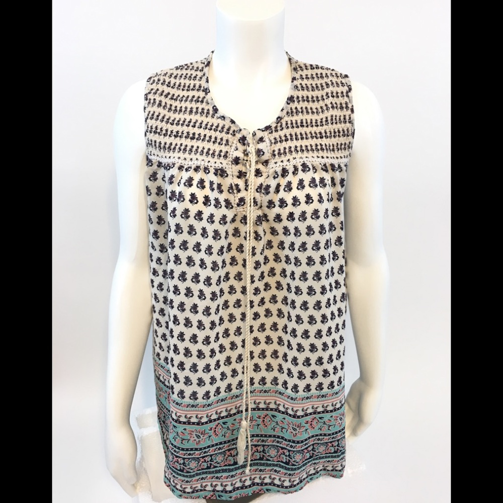 Boho chic women’s top by Japna XL Sleeveless