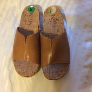 Korks leather slides like new