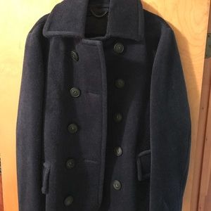 Burberry men’s  wool & alpaca pea coat