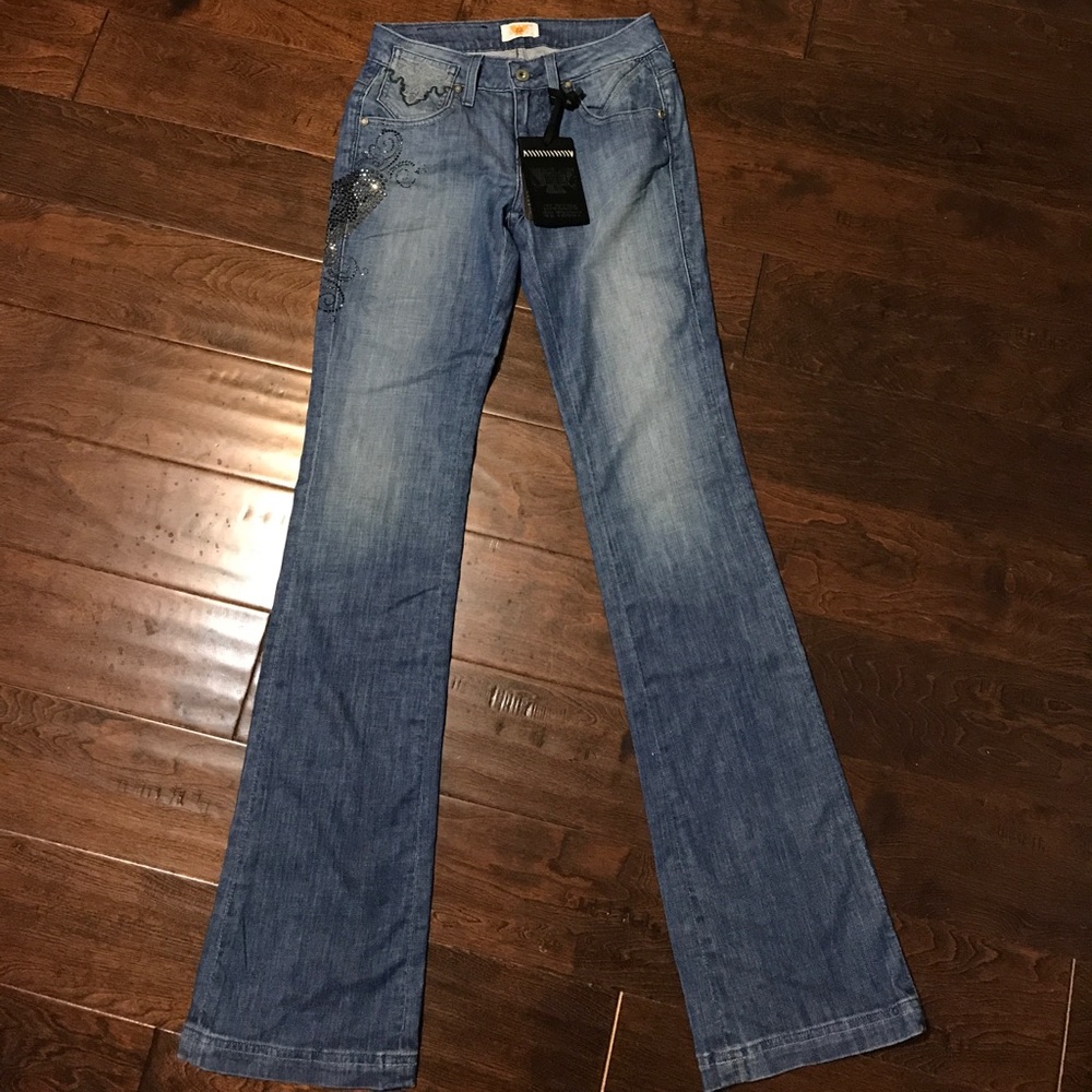 ***NOT FOR SALE NWT Antik Denim jeans 24 Butterfly Sexy Unique