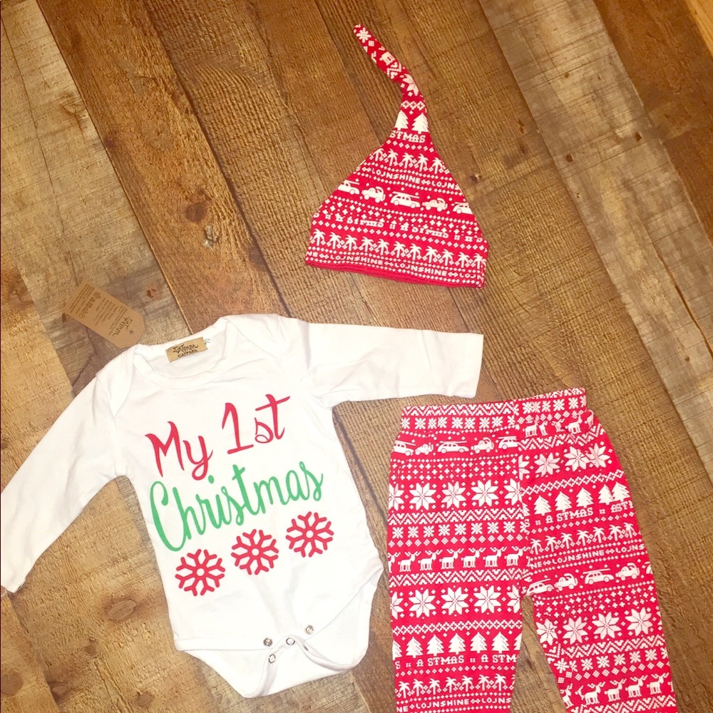 My First Christmas Outfit | merry Christmas