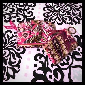 Vera Bradley Wallet & Change Purse w/ Keyring!