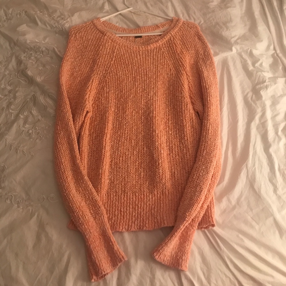 Orange free people sweater worn once!