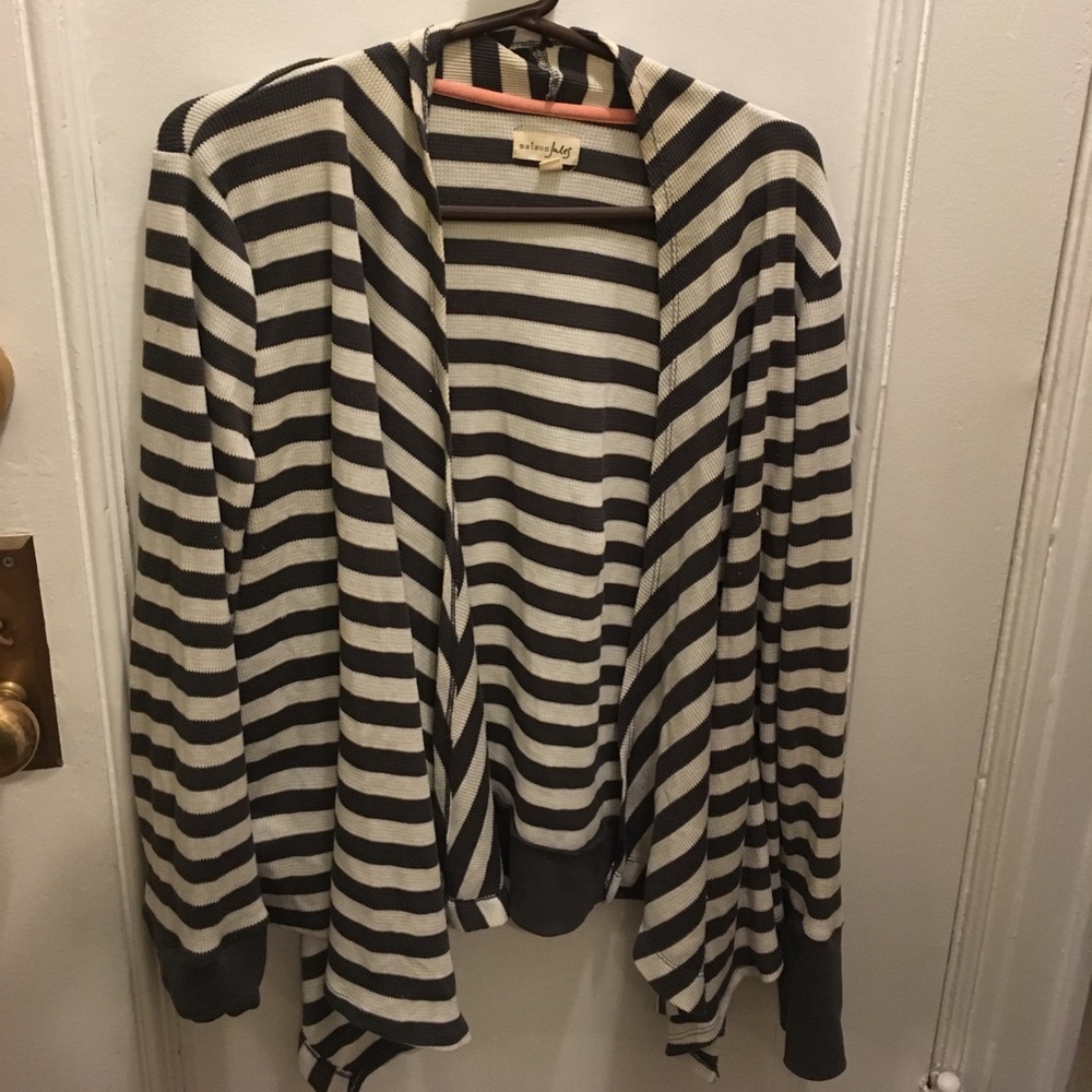 Waffle knit Maison Jules drapey cardigan