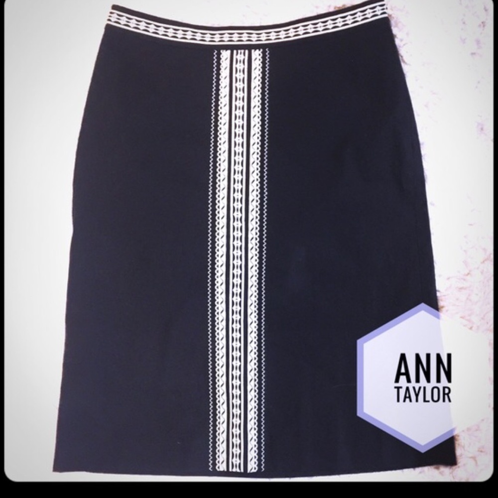 Black & White Ann Taylor Skirt