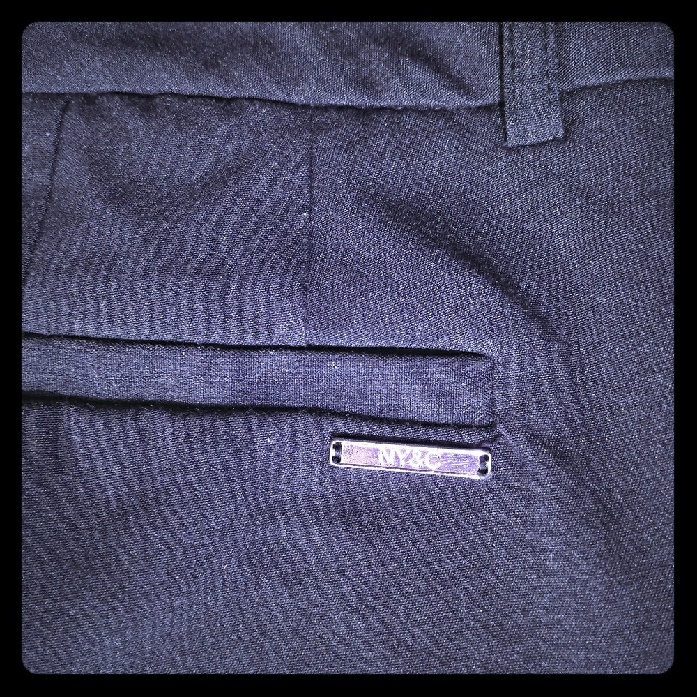 Navy bootcut slacks