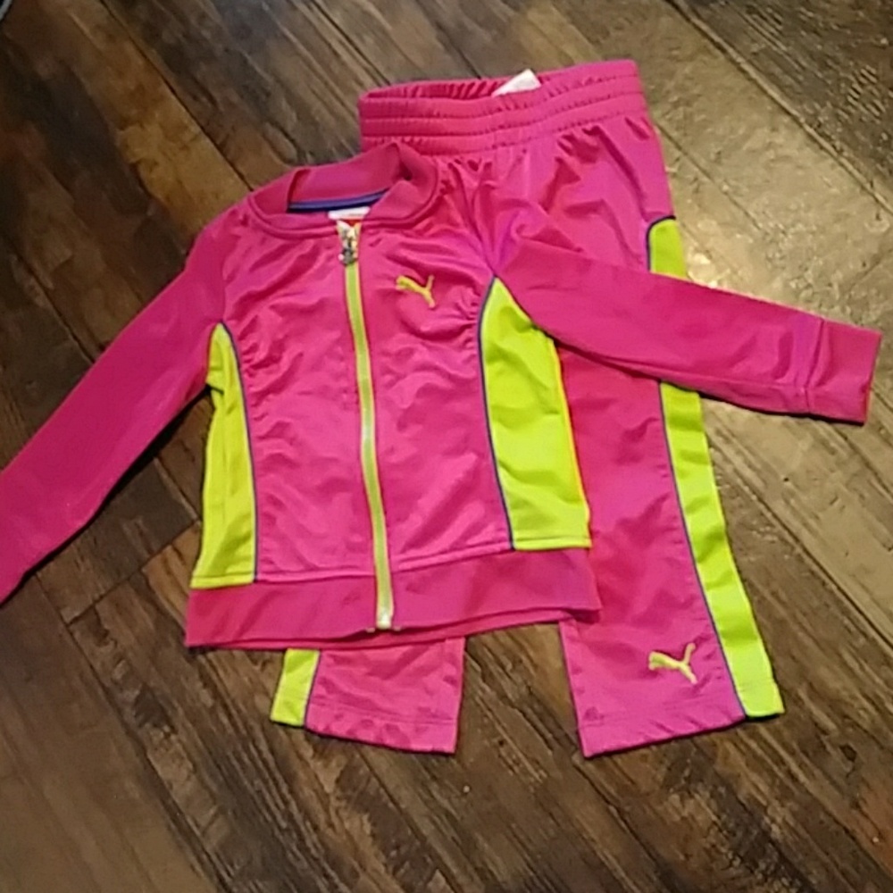 Girls Puma track suit