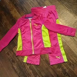 Girls Puma track suit
