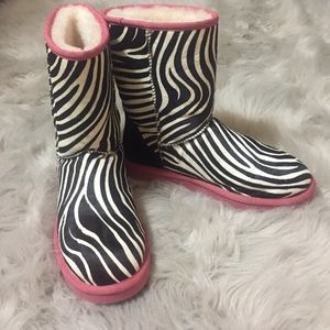 Zebra print ugg boots