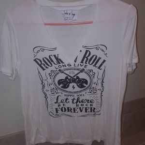 Sadie and Sage Rock and Roll tee