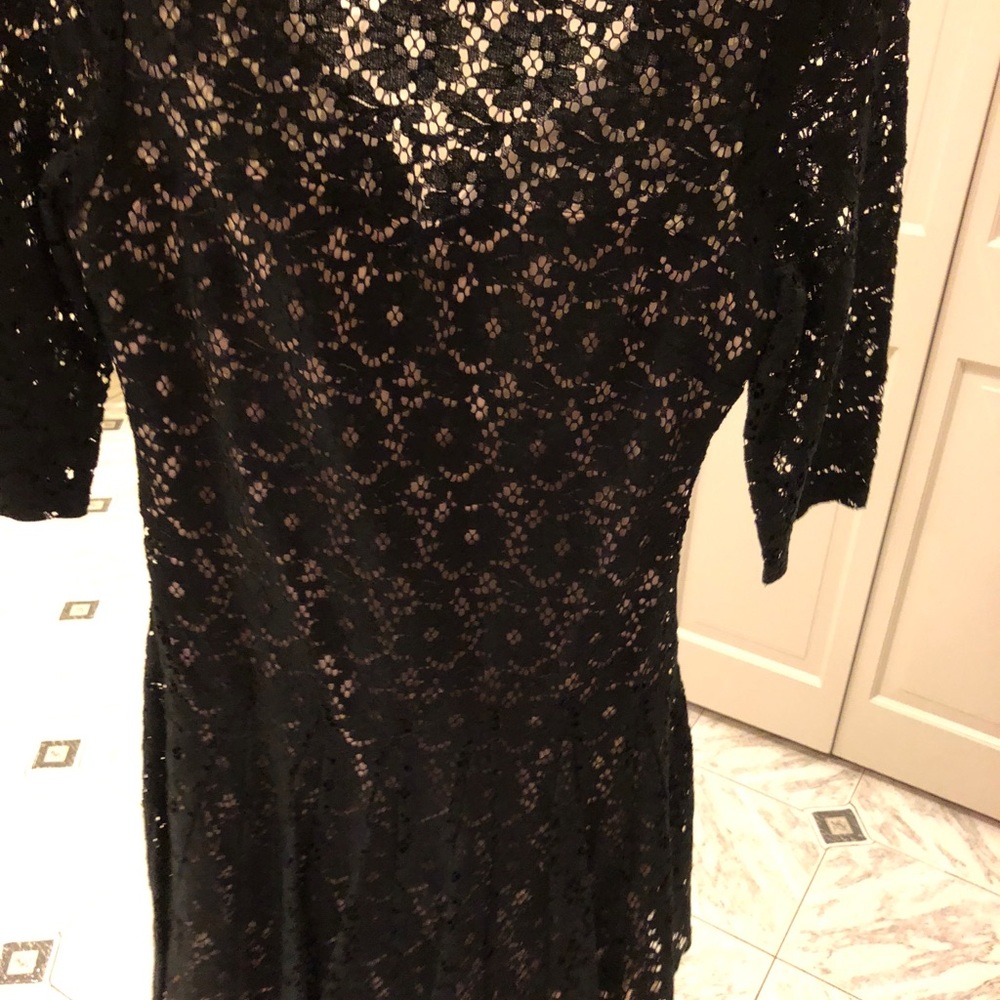 Black lace dress