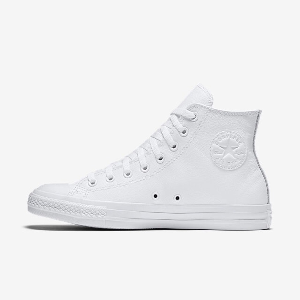 White Leather Converse