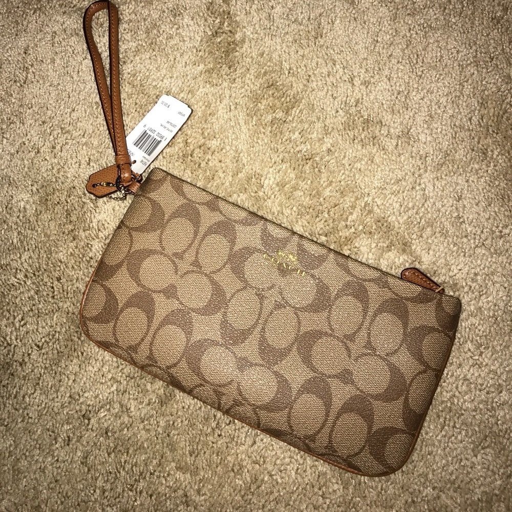 Authentic Coach Large Wristlet