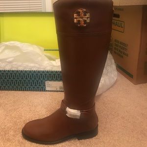 Tory Burch Leather Riding Boots