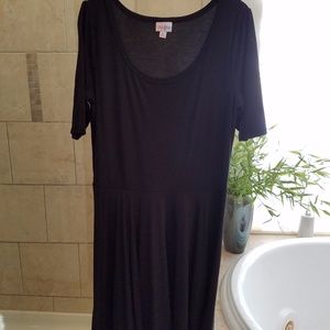 LuLaRoe Nicole Dress in Black (XL)