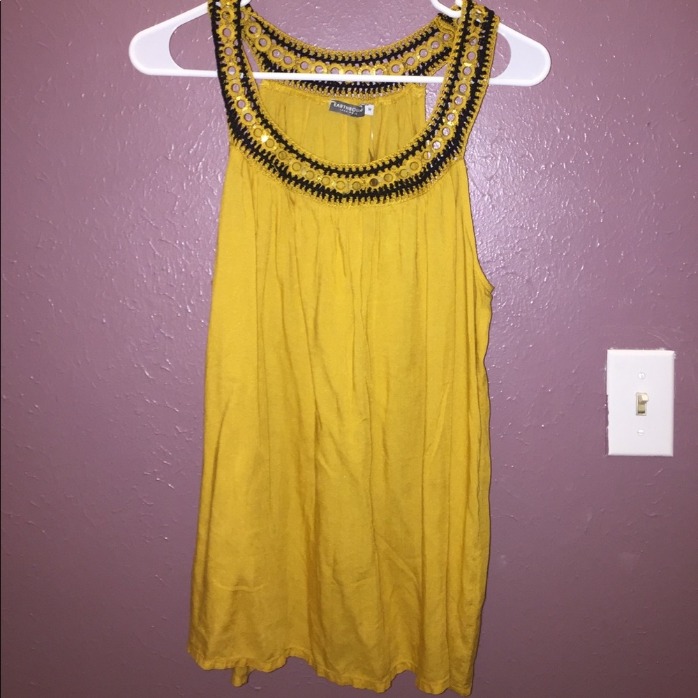 Gold tank top