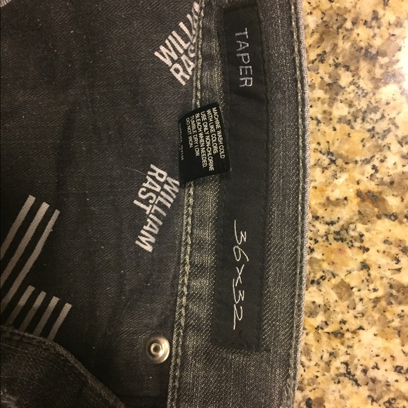 Men's gray William Rast Taper fit jeans - Picture 1 of 4