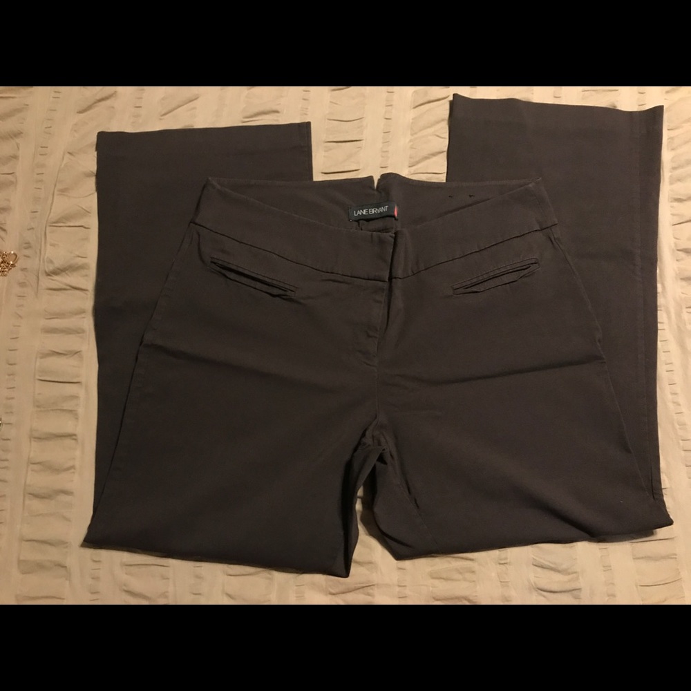 Brown flare dress pants