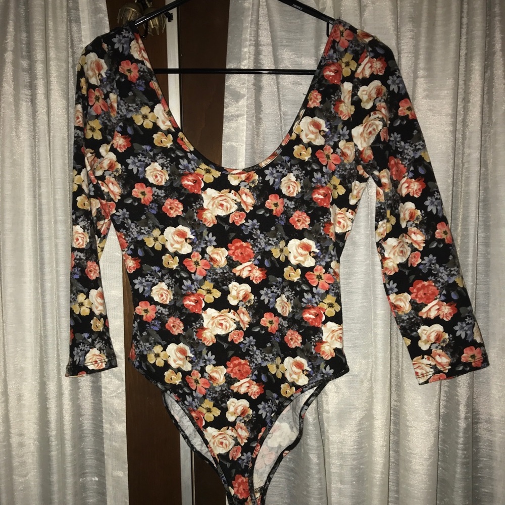 Comfortable floral bodysuit
