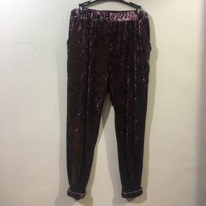 Ecote Velvet Jogger Sweats - M