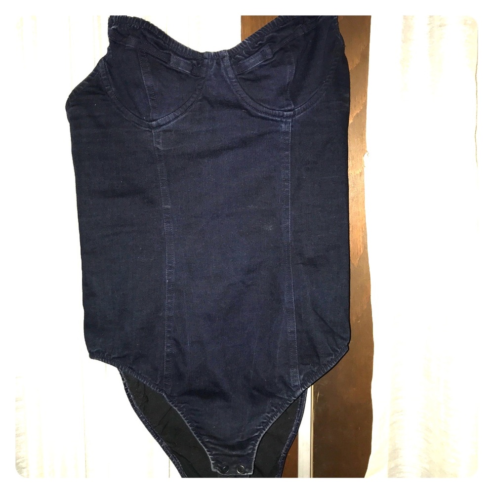 Denim American Apparel Bodysuit