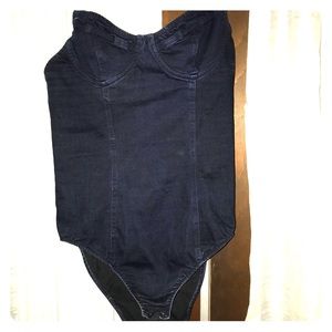 Denim American Apparel Bodysuit