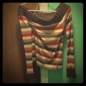 DKNY Jeans Off The Shoulder Sweater