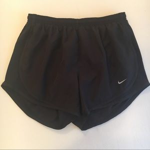 All Black Nike Running Shorts