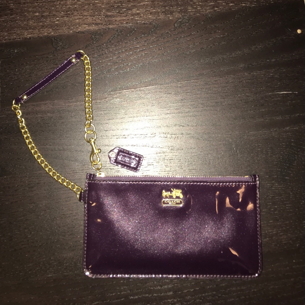 Coach Wristlet-Patented Leather