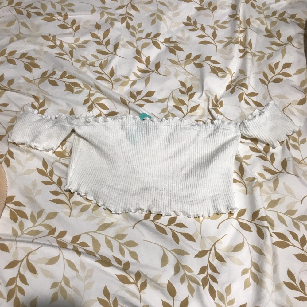 white off the shoulder top