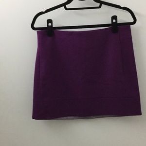J. Crew factory purple mini skirt size 6