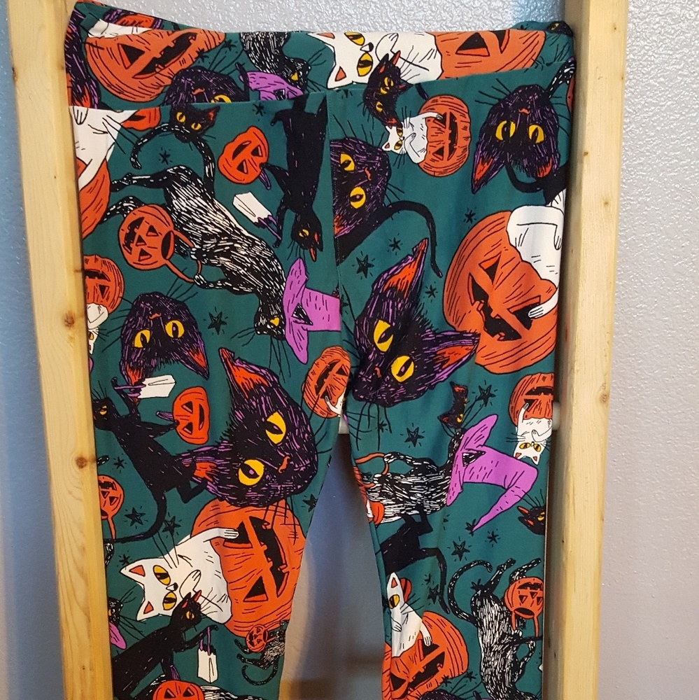 BNWT LuLaRoe TC Halloween cat/pumpkin leggings