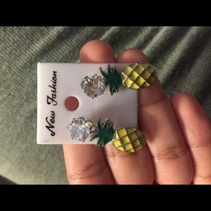 Pineapple earrings