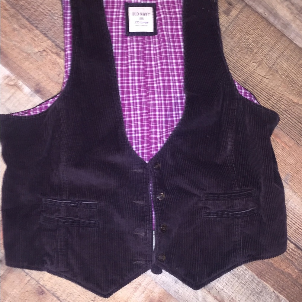 Vintage corduroy Vest | Brown | XXL |