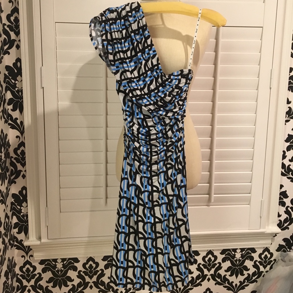 Black andBlue Chainlink Dress