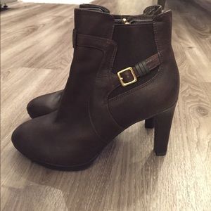 Brown ankle booties