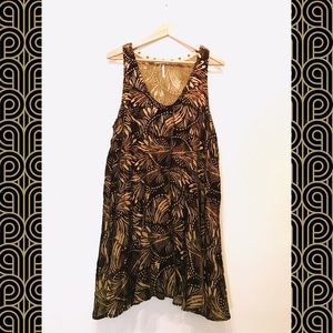 Free People Ellie Burnout Velvet Mini Dress NWOT